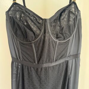 Victoria's Secret Black Lace Chemise